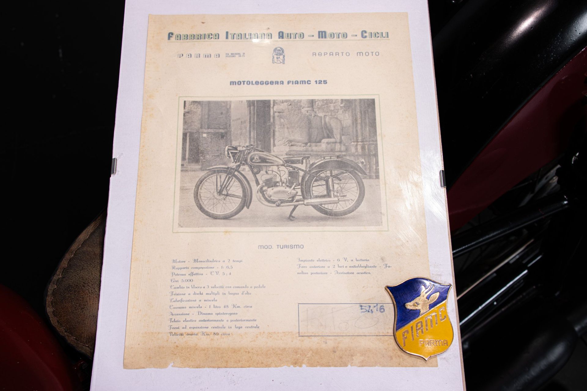1952 FIAMC 125 SPORT
